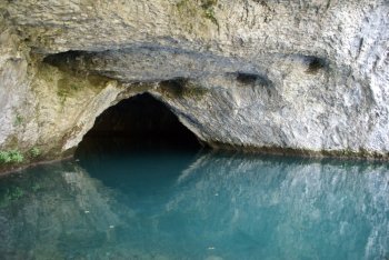 Cave in Plivice park, Croatia                  