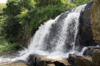 Small waterfall near Ella in Sri Lanka