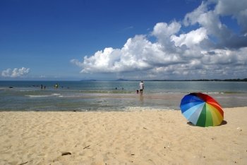 On the beach in Cherating, east Malaysia 