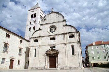 Old church on the central square in Zadar, Croatia