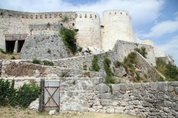 Walls of old fortress in Knin, Croatia