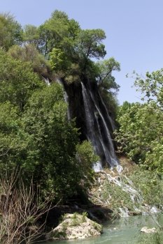 Waterfall near village Bisheh in Western Iran