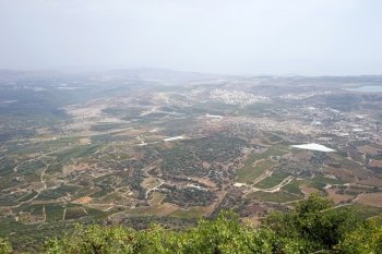 View from the hill in Israel                               