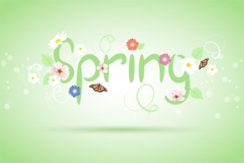 vector abstract spring background
