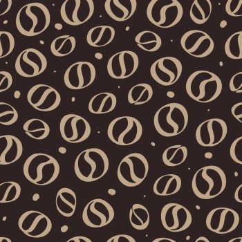 Abstract Coffee background. Seamless Vector Illustration.