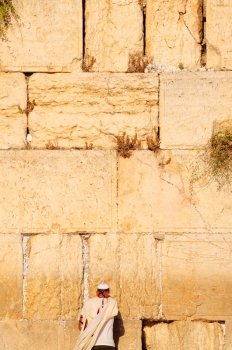 Cut Out Of The Wailing Western Wall.
 Jerusalem, Israel.
