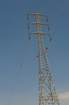 High-voltage Power Line in Samaria, Israel