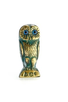 The Athenas owl is a ancient mith of greece, symbol of wisdom