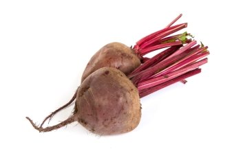 Fresh red beet isolated on a white background