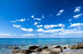 blue sea at the Greece