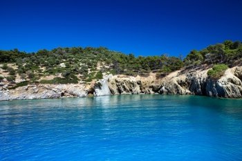 blue sea at the Greece