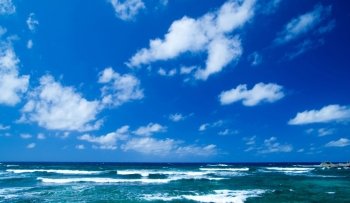 Caribbean sea and perfect sky