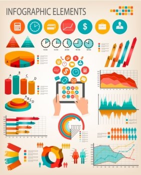 Business infographics template. Vector. 