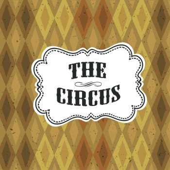 Circus Abstract Poster with Argyle Pattern