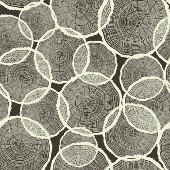 Tree Rings Pattern Seamless Vector