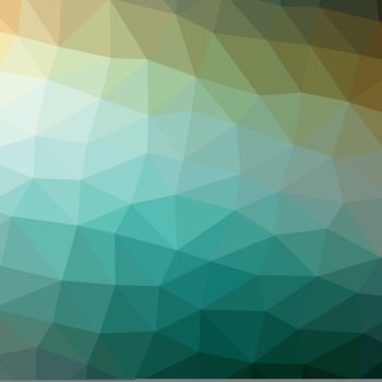 Geometric abstract dark green low-poly paper background. Vector  with transparency.
