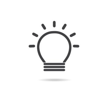 Light bulb logo.. Light bulb logo.  light bulb icon symbol