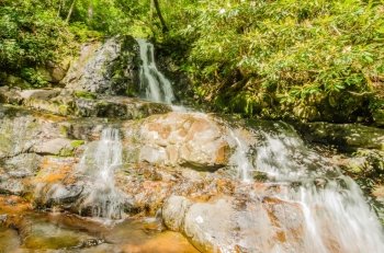 View of Laurel Falls in Great Smoky Mountains National Park