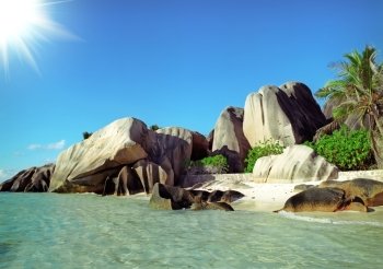 Fantastic view on Seychelles island