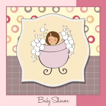 romantic baby shower card
