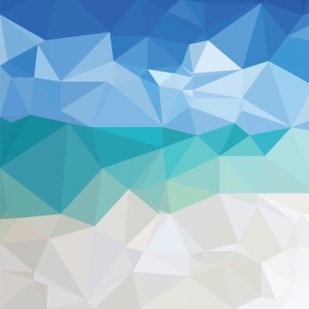 colorful illustration  with polygonal  ice background