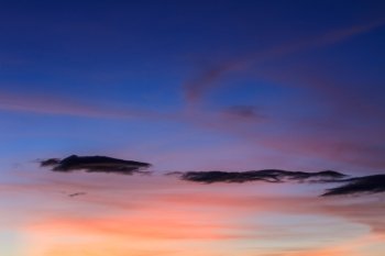 beautiful cloud and sky after sunset, use for background