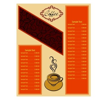 Coffee Menu Design Template