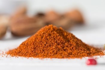 Mountain hot red paprika isolated